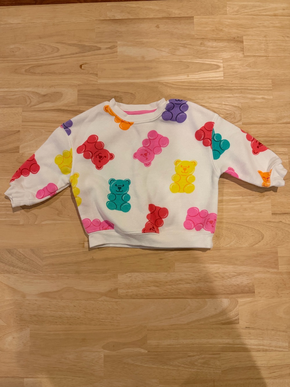 Sweatshirt with Colorful Gummy Bear Print